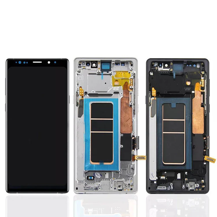 ສໍາລັບ Samsung Galaxy Note 9 LCD OLED ຈໍສະຫນັບສະຫນູນຈໍສະແດງຜົນງານໃນຫນ້າຈໍສໍາລັບກອບທີ່ມີກອບ