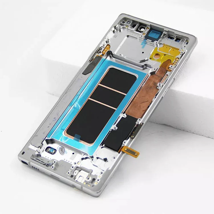 ສໍາລັບ Samsung Galaxy Note 9 LCD OLED ຈໍສະຫນັບສະຫນູນຈໍສະແດງຜົນງານໃນຫນ້າຈໍສໍາລັບກອບທີ່ມີກອບ